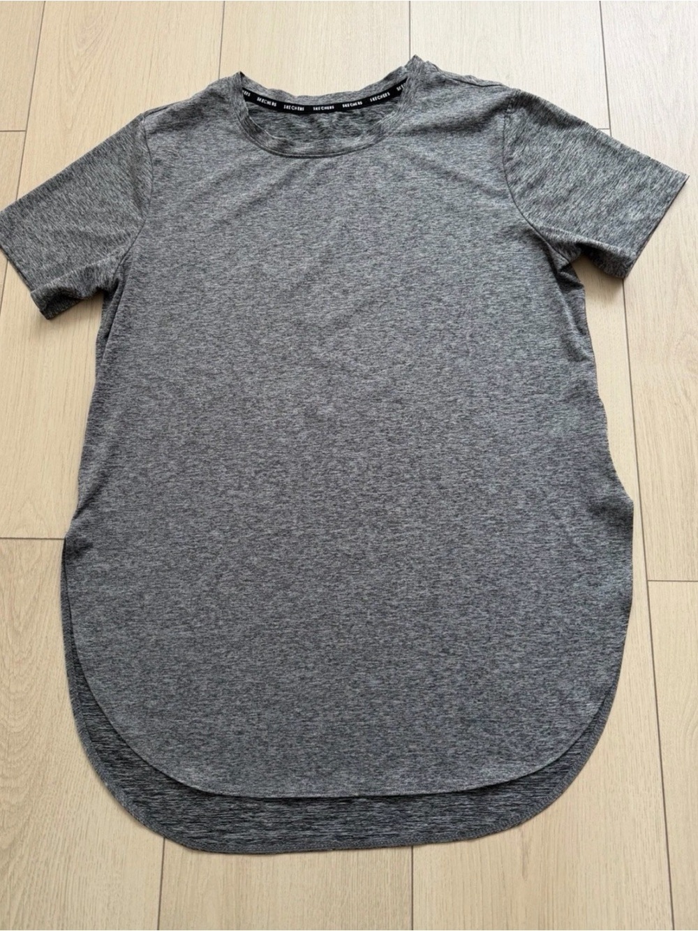 Skechers Women's Short Sleeve Crewneck Tee in Heather Gray